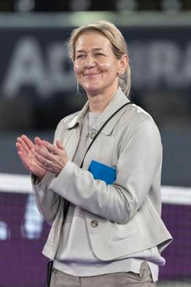 TENNIS - WTA, Tennis Damen Upper Austria Ladies Linz LINZ,AUSTRIA,30.JAN.24 - TENNIS - WTA Tour, Upper Austria Ladies Linz. Image shows tournament director Sandra Reichel.  GEPAxpictures xGintarexKarpaviciute