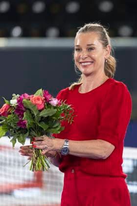 TENNIS - WTA, Tennis Damen Upper Austria Ladies Linz LINZ,AUSTRIA,30.JAN.24 - TENNIS - WTA Tour, Upper Austria Ladies Linz. Image shows Barbara Schett Eagle.  GEPAxpictures xGintarexKarpaviciute