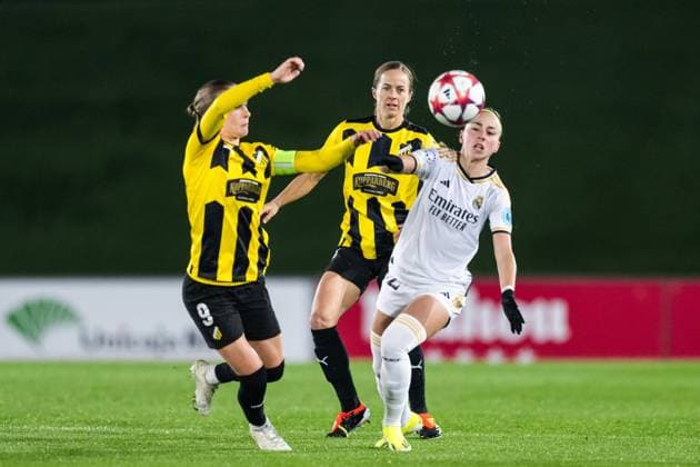 240130 Aivi Luik of Häcken during the UEFA Women s Champions League football match between Real Madrid and Häcken on January 30, 2024 in Madrid Photo Mathias Bergeld BILDBYRAN code MB MB0845 fotboll football soccer fotball champions league real madrid häcken dam bbeng women kvinner  Copyright: MATHIASxBERGELD BB240130MB111