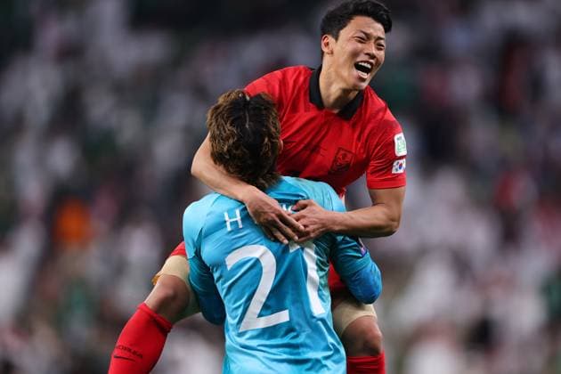 (L to R) Jo Hyun-woo, Hwang Hee-chan (KOR), JANUARY 30, 2024 - Football Soccer : AFC Asian Cup Qatar 2023 Round of 16 match between Saudi Arabia 1(2-4)1 South Korea at Education City Stadium in Al Rayyan, Qatar.  (242373914)