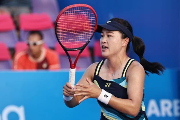 Zhu Lin, CHN, during 2024 Thailand Open in Hua Hin, 30 01 2024