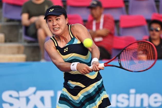 Zhu Lin, CHN, during 2024 Thailand Open in Hua Hin, 30 01 2024