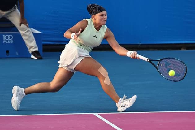 Diana Shnaider, RUS, during 2024 Thailand Open in Hua Hin, 31 01 2024