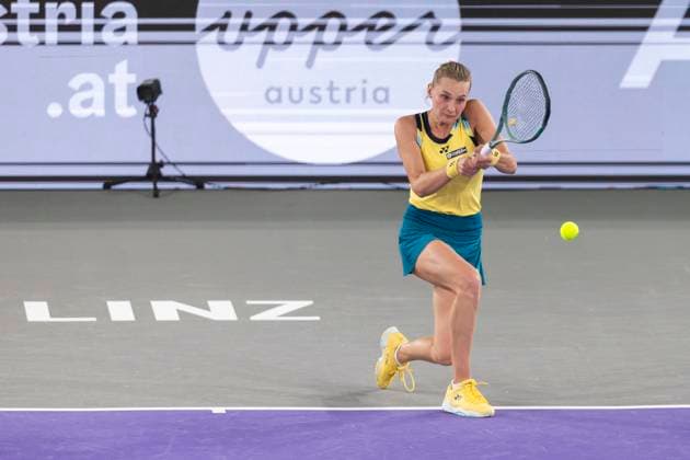 TENNIS - WTA, Tennis Damen Upper Austria Ladies Linz LINZ,AUSTRIA,31.JAN.24 - TENNIS - WTA Tour, Upper Austria Ladies Linz. Image shows Dayana Yastremska (UKR).  GEPAxpictures xGintarexKarpaviciute