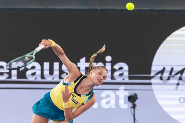 TENNIS - WTA, Tennis Damen Upper Austria Ladies Linz LINZ,AUSTRIA,31.JAN.24 - TENNIS - WTA Tour, Upper Austria Ladies Linz. Image shows Dayana Yastremska (UKR).  GEPAxpictures xGintarexKarpaviciute