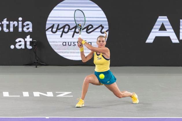 TENNIS - WTA, Tennis Damen Upper Austria Ladies Linz LINZ,AUSTRIA,31.JAN.24 - TENNIS - WTA Tour, Upper Austria Ladies Linz. Image shows Dayana Yastremska (UKR).  GEPAxpictures xGintarexKarpaviciute