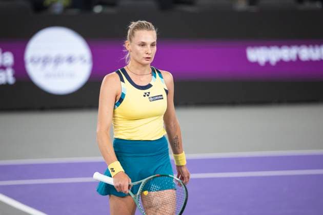 TENNIS - WTA, Tennis Damen Upper Austria Ladies Linz LINZ,AUSTRIA,31.JAN.24 - TENNIS - WTA Tour, Upper Austria Ladies Linz. Image shows Dayana Yastremska (UKR).  GEPAxpictures xGintarexKarpaviciute