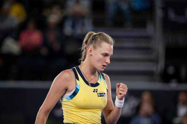 TENNIS - WTA, Tennis Damen Upper Austria Ladies Linz LINZ,AUSTRIA,31.JAN.24 - TENNIS - WTA Tour, Upper Austria Ladies Linz. Image shows Dayana Yastremska (UKR).  GEPAxpictures xGintarexKarpaviciute