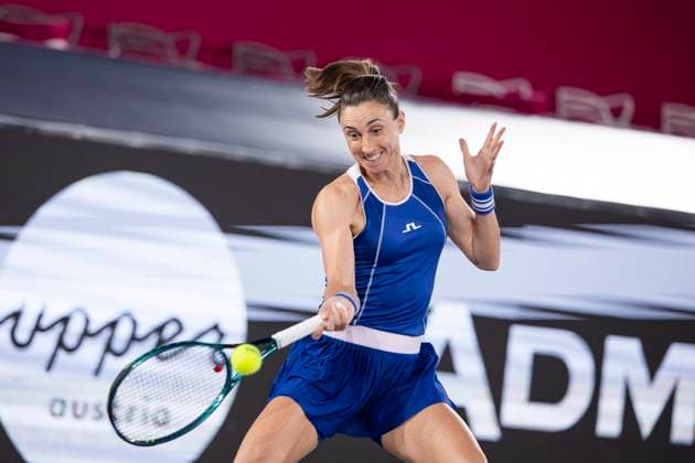 TENNIS - WTA, Tennis Damen Upper Austria Ladies Linz LINZ,AUSTRIA,31.JAN.24 - TENNIS - WTA Tour, Upper Austria Ladies Linz. Image shows Petra Martic (CRO).  GEPAxpictures xGintarexKarpaviciute