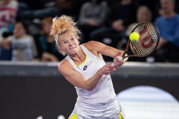 TENNIS - WTA, Tennis Damen Upper Austria Ladies Linz LINZ,AUSTRIA,31.JAN.24 - TENNIS - WTA Tour, Upper Austria Ladies Linz. Image shows Katerina Siniakova (CZE).  GEPAxpictures xGintarexKarpaviciute