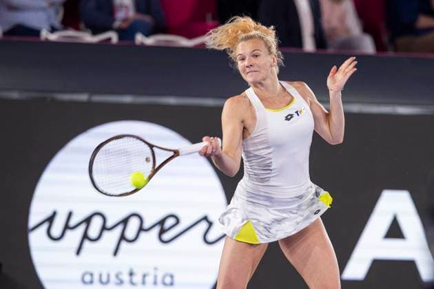 TENNIS - WTA, Tennis Damen Upper Austria Ladies Linz LINZ,AUSTRIA,31.JAN.24 - TENNIS - WTA Tour, Upper Austria Ladies Linz. Image shows Katerina Siniakova (CZE).  GEPAxpictures xGintarexKarpaviciute