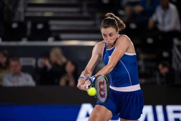 TENNIS - WTA, Tennis Damen Upper Austria Ladies Linz LINZ,AUSTRIA,31.JAN.24 - TENNIS - WTA Tour, Upper Austria Ladies Linz. Image shows Petra Martic (CRO).  GEPAxpictures xGintarexKarpaviciute