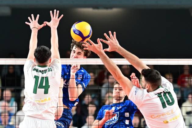Volleyball, CEV Cup, SVG Lüneburg - AONS Milon NEA Smyrni Athens