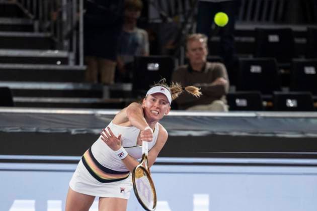 TENNIS - WTA, Tennis Damen Upper Austria Ladies Linz LINZ,AUSTRIA,31.JAN.24 - TENNIS - WTA Tour, Upper Austria Ladies Linz. Image shows Ekaterina Alexandrova (RUS).  GEPAxpictures xGintarexKarpaviciute