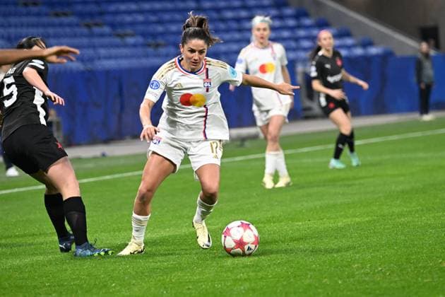 Danielle Van de Donk (lyon) vs (prague) FOOTBALL: Olympique Lyonnais FÂŽminines vs SK Slavia Prague - Ligue des Champions FÂŽminine - 31 01 2024 FredericChambert Panoramic 