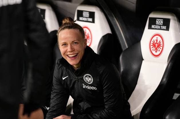 Frankfurt, Germany, January 31st 2024: Pia-Sophie Wolter ( 17 Frankfurt ) during the UEFA Womens Champions League football match between Eintracht Frankfurt and FC Rosengard at Deutsche Bank Park in Frankfurt, Germany. (Julia Kneissl SPP) Copyright: xJuliaxKneisslx xSPPx spp-en-JuKnSp-JK_06248.jpeg