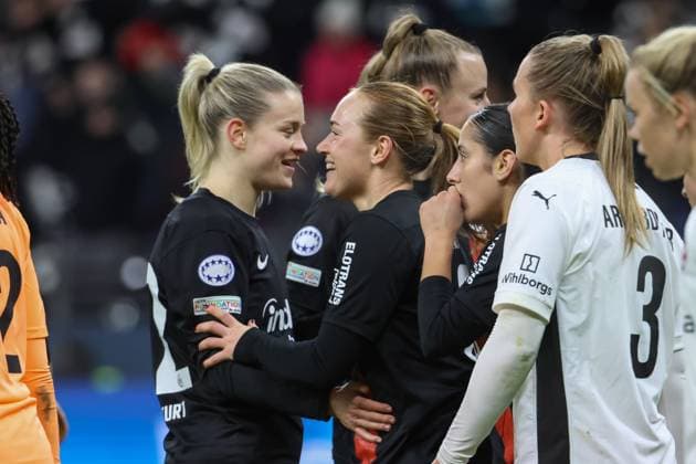31 01 2024, xusrbx, Football Champions League Women, Eintracht Frankfurt Women FC Rosengard emspor, v l DFL DFB REGULATIONS PROHIBIT ANY USE OF PHOTOGRAPHS as IMAGE SEQUENCES and or QUASI VIDEO Frankfurt am Main