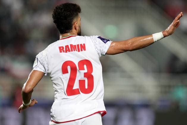 DOHA, QATAR - JANUARY 31: Ramin Rezaeian of Iran during the AFC Asian Cup Round of 16 match between Iran and Syria at Abdullah Bin Khalifa Stadium on January 31, 2024 in Doha, Qatar. SPO 