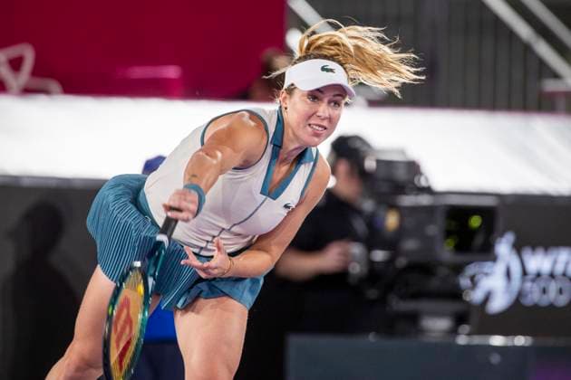 TENNIS - WTA, Tennis Damen Upper Austria Ladies Linz LINZ,AUSTRIA,02.FEB.24 - TENNIS - WTA Tour, Upper Austria Ladies Linz. Image shows Anastasia Pavlyuchenkova (RUS).  GEPAxpictures xGintarexKarpaviciute
