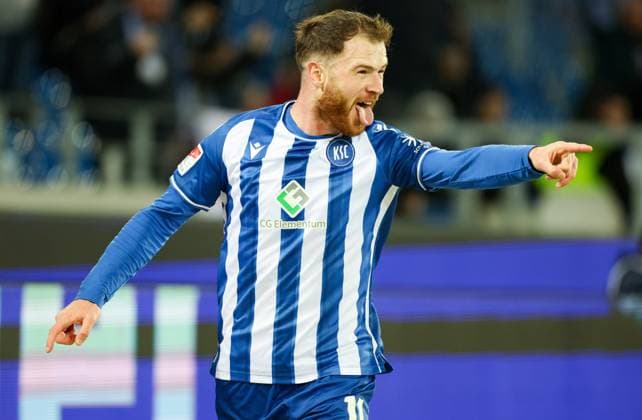 Soccer 2 BL Karlsruher SC SV Wehen Wiesbaden 02 02 24, 1 0 Budu Zivzivadze KSC ,