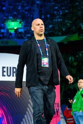 Duesseldorf, Germany European Handball Championship 2024 Preliminary Round Group A Germany Switzerland DHB Board Member Sport Axel Kromer Duesseldorf Merkur Spiel Arena Nordrhein Westfalen Germany