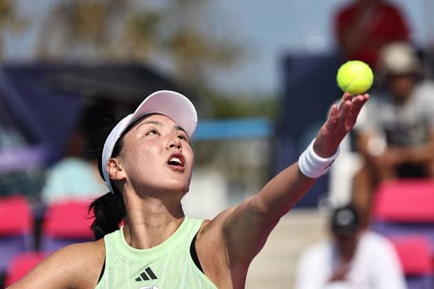 Wang Xinyu, CHN, during quarter finals at 2024 Thailand Open in Hua Hin, 02 02 2024