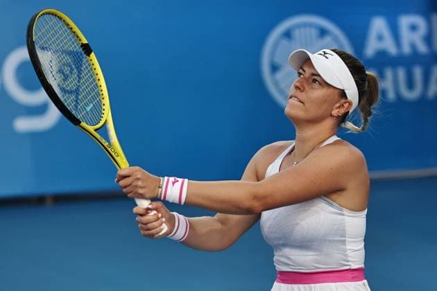 Dalma Galfi, HUN, during quarter finals at 2024 Thailand Open in Hua Hin, 02 02 2024