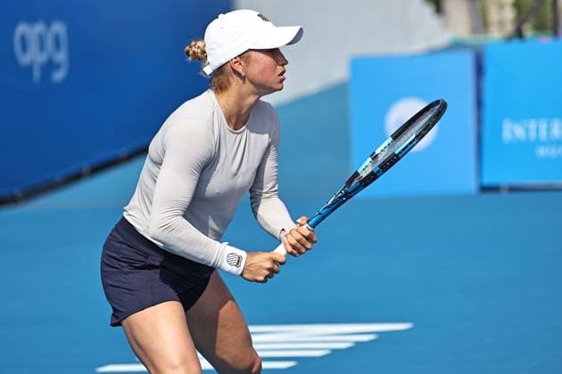 Yulia Putintseva, KAZ, during quarter finals at 2024 Thailand Open in Hua Hin, 02 02 2024