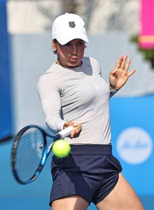 Yulia Putintseva, KAZ, during quarter finals at 2024 Thailand Open in Hua Hin, 02 02 2024