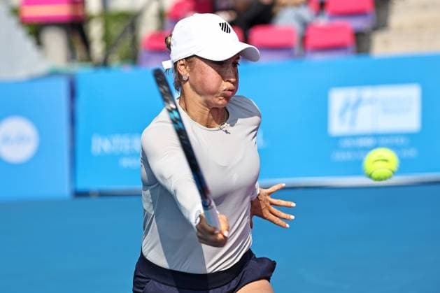 Yulia Putintseva, KAZ, during quarter finals at 2024 Thailand Open in Hua Hin, 02 02 2024