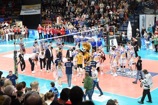 Arena Kreis Düren before the start of the game, action, game scene xmhx
