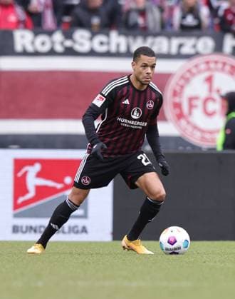03 02 2024 Soccer Season 2023 2024 2 Soccer Bundesliga 20 Matchday 1 FC Nürnberg FCN Club VfL Osnabrück Sportfoto Zink DaMa xdaxmax DFL regulations prohibit any use of photographs as image sequences and or quasi video only for editorial use Jan Gyamerah 28, 1 FC Nürnberg FCN Freisteller Einzelbild