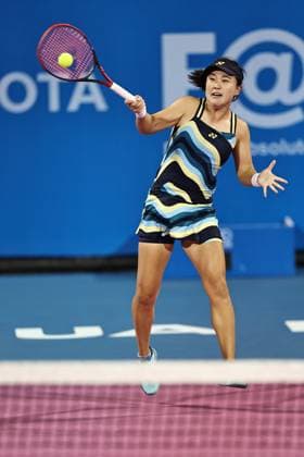 Zhu Lin, CHN, during semi finals at 2024 Thailand Open in Hua Hin, 03 02 2024