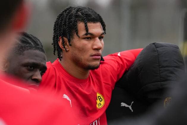 Friday, 03 02 2024 Season 2023 2024 15 Matchday A Junior Bundesliga at Sportpark am See, Eschweiler, Germany Alemannia Aachen U19 BV Borussia Dortmund U19 Paris Josua Brunner BVB