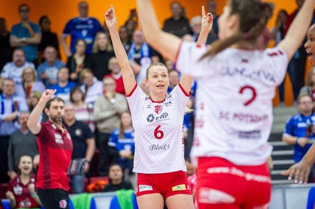 Antonia Stautz SC Potsdam, 06 Allianz MTV Stuttgart SC Potsdam, Sport, Volleyball Bundesliga, Women, VBL, Season 2023 24, 03 02 2024, Stuttgart SCHARRena , DEU Allianz MTV Stuttgart SC Potsdam, Sport, Volleyball Bundesliga, Women, VBL, Season 2023 24, 03 02 2024, Stuttgart SCHARRena , DEU Stuttgart Copyright: xSandyxDinkelackerx EP_SDR