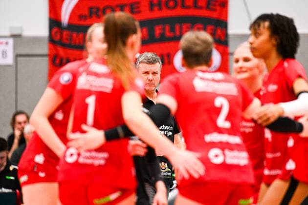 1 Volleyball Bundesliga Women, Dresdner SC vs SSC Palmberg Schwerin, Dresden, 03 02 2024 Alexander Waibl Head Coach Dresdner SC 1 Volleyball Bundesliga Women, Dresdner SC vs SSC Palmberg Schwerin on 03 02 2024 at the Margon Arena Dresden Copyright: xBEAUTIFULxSPORTS Hoepnerx