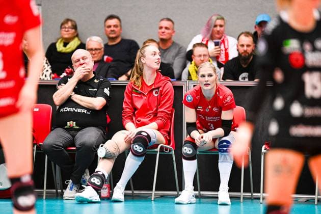 1 Volleyball Bundesliga Women, Dresdner SC vs SSC Palmberg Schwerin, Dresden, 03 02 2024 Famke Boonstra Dresdner SC, 8 1 Volleyball Bundesliga Women, Dresdner SC vs SSC Palmberg Schwerin on 03 02 2024 at the Margon Arena Dresden Copyright: xBEAUTIFULxSPORTS Hoepnerx
