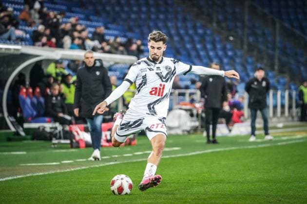 Soccer Credit Suisse Super League 2023 2024, Matchday 22, FC Basel FC Lugano, Stadion St Jakob Park Basel, Switzerland Luganos URAN BISLIMI Switzerland FC Basel FC Lugano