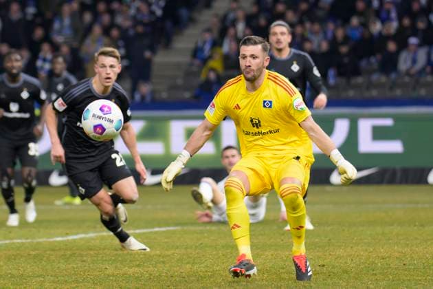 Daniel Heuer Fernandes HSV, 01 , Hertha BSC Hamburger SV, 2 Bundesliga, Football, DFB, Bundesliga, Season 2023 2024, Olympia Stadion Berlin, DFB DFL REGULATIONS PROHIBIT ANY USE OF PHOTOGRAPHS AS IMAGE SEQUENCES AND OR QUASI VIDEO, 03 02 2024, Photo HMB Media Uwe Koch Copyright: HMBxMedia UwexKoch