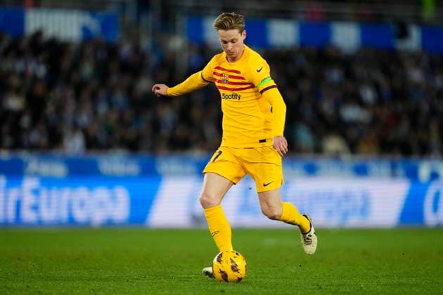 Deportivo Alaves v FC Barcelona, Barca - LaLiga EA Sports Frenkie de Jong central midfield of Barcelona and Netherlands during the LaLiga EA Sports match between Deportivo Alaves and FC Barcelona at Estadio de Mendizorroza on February 3, 2024 in Vitoria-Gasteiz, Spain. Vitoria-Gasteiz Alava Spain  Copyright: xJosexBretonx originalFilename:breton-deportiv240203_npWco.jpg