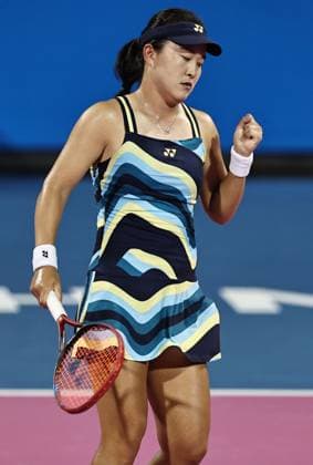 Zhu Lin, CHN, during semi finals at 2024 Thailand Open in Hua Hin, 03 02 2024