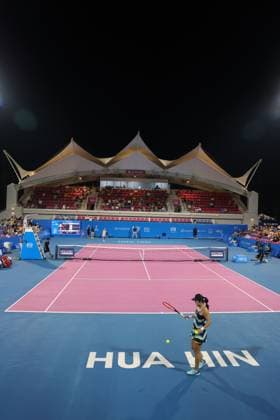 True arena during semi finals at 2024 Thailand Open in Hua Hin, 03 02 2024
