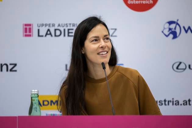 TENNIS - WTA, Tennis Damen Upper Austria Ladies Linz LINZ,AUSTRIA,04.FEB.24 - TENNIS - WTA Tour, Upper Austria Ladies Linz, press conference, PK, Pressekonferenz Image shows Ana Ivanovic (SRB).  GEPAxpictures xGintarexKarpaviciute