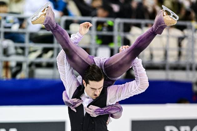 Sport Themen der Woche KW05 Sport Bilder des Tages Marie-Jade LAURIAULT & Romain LE GAC (CAN), during Ice Dance Free Dance, at the ISU Four Continents Figure skating, Eiskunstlauf Championships 2024, at SPD Bank Oriental Sports Center, on February 4, 2024 in Shanghai, China. Noxthirdxpartyxsales  (242835510)