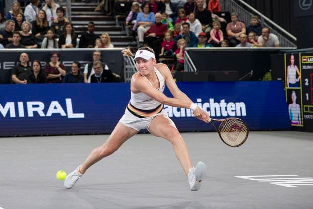 TENNIS - WTA, Tennis Damen Upper Austria Ladies Linz LINZ,AUSTRIA,04.FEB.24 - TENNIS - WTA Tour, Upper Austria Ladies Linz. Image shows Ekaterina Alexandrova (RUS).  GEPAxpictures xGintarexKarpaviciute