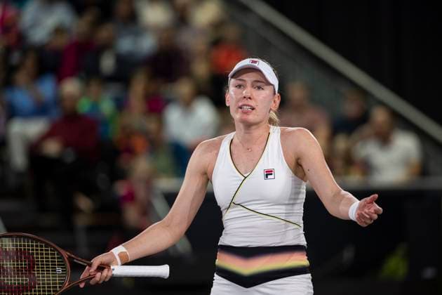 TENNIS - WTA, Tennis Damen Upper Austria Ladies Linz LINZ,AUSTRIA,04.FEB.24 - TENNIS - WTA Tour, Upper Austria Ladies Linz. Image shows Ekaterina Alexandrova (RUS).  GEPAxpictures xGintarexKarpaviciute