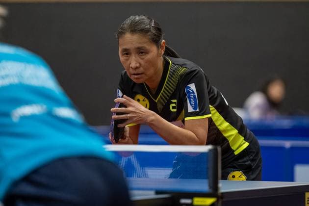 Qianhong Gotsch SV Böblingen, 01 ¨¨SV Böblingen vs TSV Dachau, Table Tennis, Bundesliga Women, Season 2024, 04 02 2024, SV BËÜblingen vs TSV Dachau, Table Tennis, Bundesliga Women, Season 2024, 04 02 2024 BËÜblingen Copyright: xRomanxJustx EP_RJT
