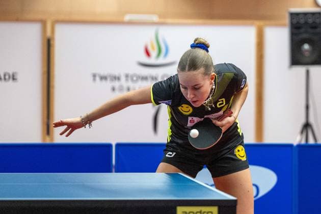 Annett Kaufmann SV Böblingen, 02 ¨¨SV Böblingen vs TSV Dachau, table tennis, Bundesliga women, season 2024, 04 02 2024, SV Böblingen vs TSV Dachau, table tennis, Bundesliga women, season 2024, 04 02 2024 Böblingen Copyright: xRomanxJustx EP_RJT