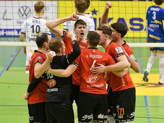 Jan Huber TV Rottenburg 3 , TV Rottenburg vs SV Schwaig, Volleyball, 2 Bundesliga, Matchday 16, Season 2023 2024, 04 02 2024, TV Rottenburg vs SV Schwaig, Volleyball, 2 Bundesliga, Matchday 16, Season 2023 2024, 04 02 2024 Rottenburg am Neckar Copyright: xEibner-Pressefoto FlorianxSchustx EP_FSU