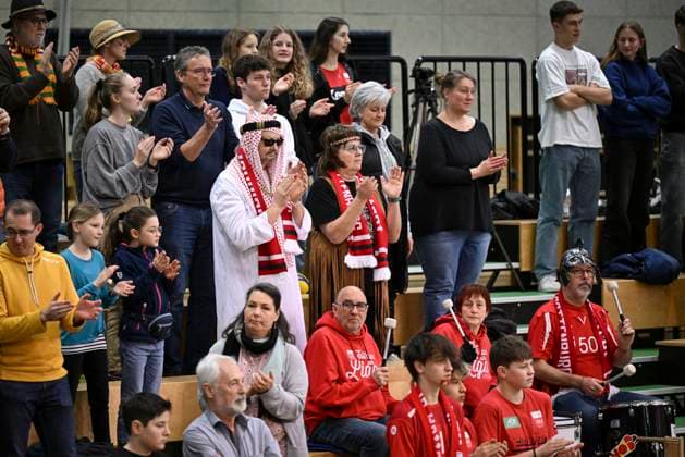 Volleyball 2 Bundesliga season 2023 2024 TV Rottenburg SV Schwaig 04 02 2024 Decorative picture, no new investor from Saudi Arabia, just carnival in Rottenburg